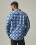 Unisex Redwood Fleece Overshirt - Geo Print